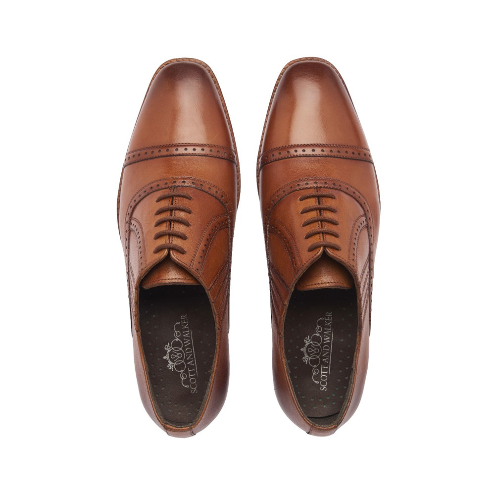 
                  
                    Men's Leather Ethan Toe Cap Shoe
                  
                